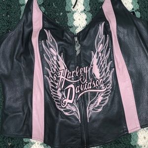 Genuine Leather Harley Davidson Woman’s Vest